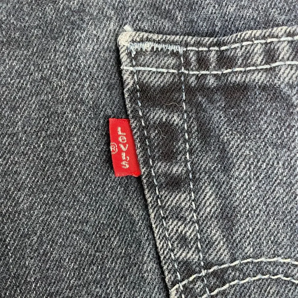 Vintage Levi's 501xx Jeans 34X31 Blue Button Fly Denim Straight 90s Bat Wing Tag